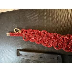 Red Rhinestone Purse Strap - 26" length